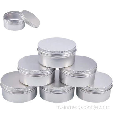 200g de 6,7 oz pots d&#39;étain en aluminium rond